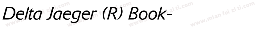 Delta Jaeger (R) Book字体转换